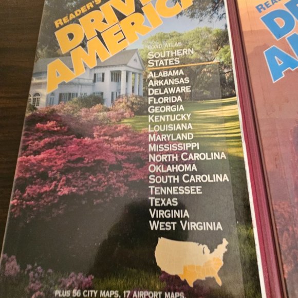 Reader’s Digest DRIVE AMERICA Road Atlas 50 States, 3 Book Set with Folder - Picture 2 of 6